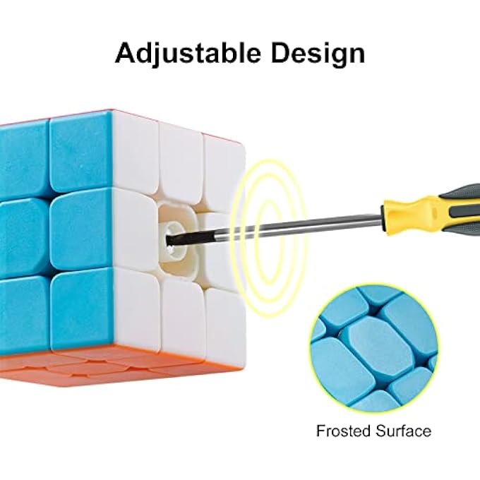 MAGIC CUBE, 3X3X3 SPEED MAGIC CUBE EASY TURNING 3D PUZZLE CUBE GAMES TOY STOCKING FILLERS FOR KIDS - Image 3